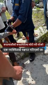 काठमाडौंको चन्द्रागिरिमा चोरी गर्दै गरेको आरोपमा एक व्यक्तिलाई पक्राउ